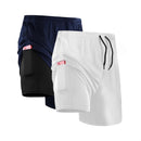 Kit 2 Shorts Compressão 2 em 1 - PROFIT APEX [COMPRE 1, LEVE2]
